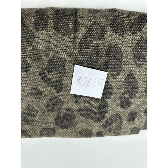 Woolrich Bohemian Leopard Print Cozy Blanket Wrap Poncho One Size - Picture 11 of 11